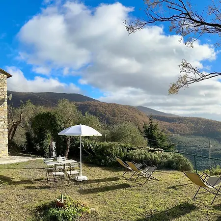 Panoramic Rural House With Garden Chiusanico