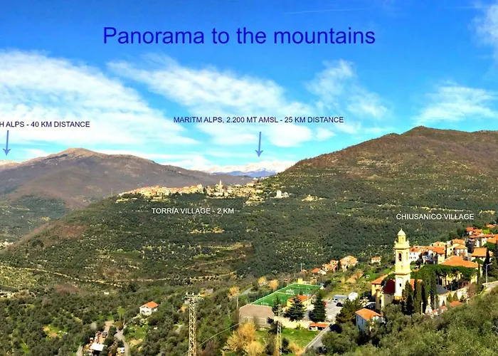 Panoramic Rural House With Garden Chiusanico