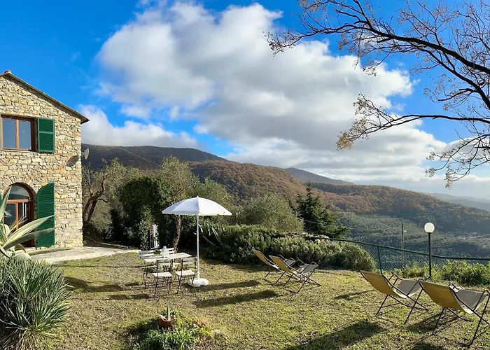 Panoramic Rural House With Garden Chiusanico